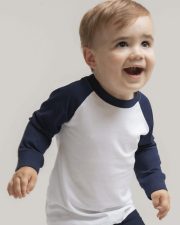 Larkwood - LW025 - LONG SLEEVE BASEBALL T-SHIRT