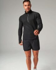 Tombo - TL562 - MENS LONG SLEEVE 1/4 ZIP TOP