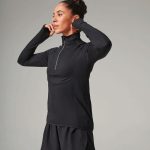 Tombo - TL563 - LADIES LONG SLEEVE 1/4 ZIP TOP