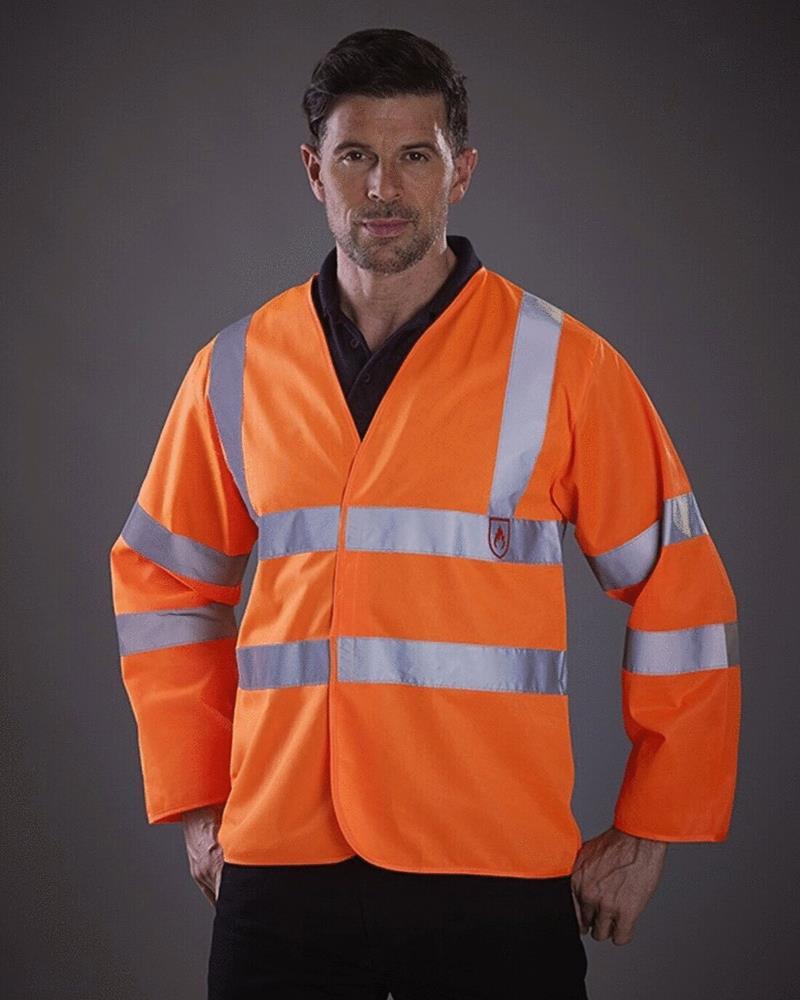 YK005M Yoko - YK005 - HI-VIS FLAME RETARDANT WAISTCOAT CLASS 3 - Image 1